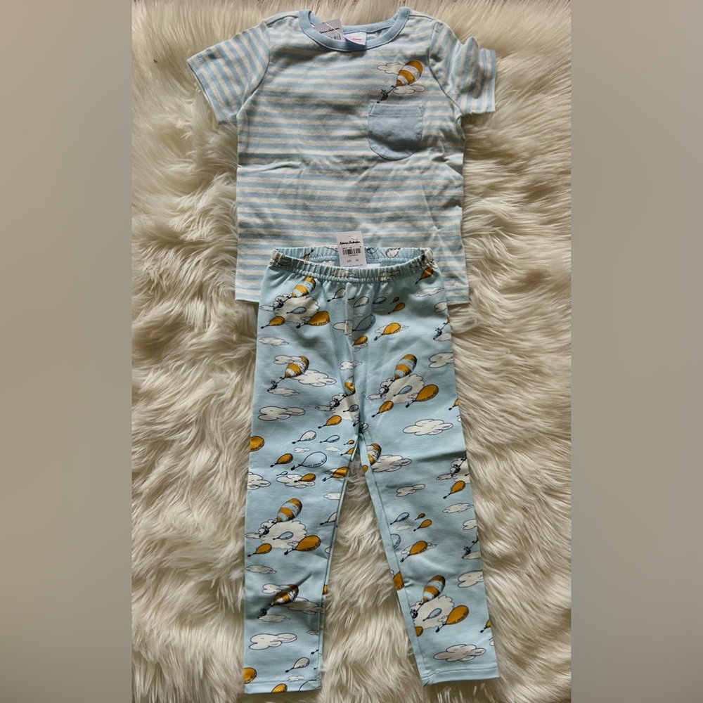 Hanna Andersson Oh the Places You”ll Go outfit set. Tee and pant set Sz 3T. NEW
